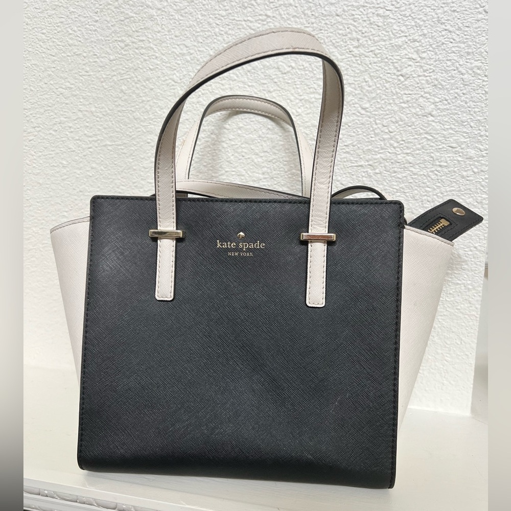 Kate Spade Hayden Cedar Street Crossbody Bag - Colorblock Black & White